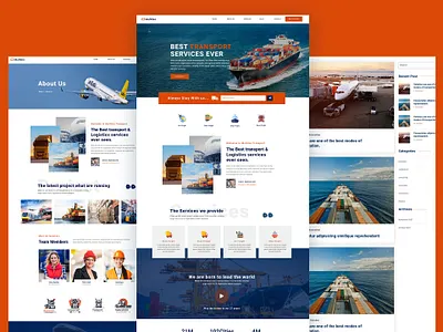 Best Transport & Boat Website Template agency best boat branding business company creative design finance graphic design html landing marketing minimal ships software template theme transport wordpress