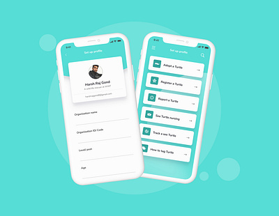 Saveturtle.org App Concept 3d branding graphic design ui