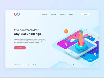 SEO Marketing Study app design figma graphic design home idea illustration ui ux vector web