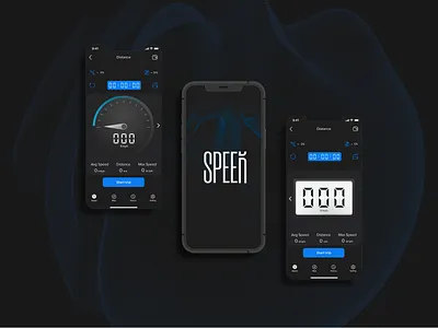 App "Speed" design minimal ui ux