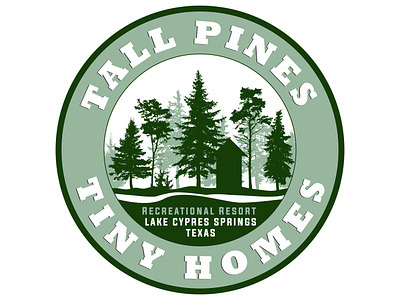 Tall Pines Tiny Homes cypres springs texas logo design by blake andujar tall pines tiny homes tiny homes
