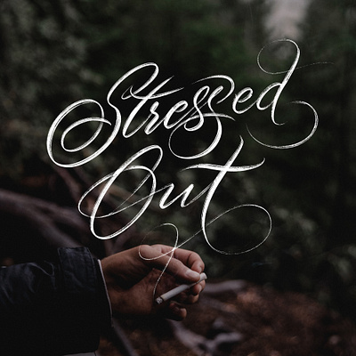 Stresed Out design handmade handwriting hanoi illustration logo rawtype type typography vietnam