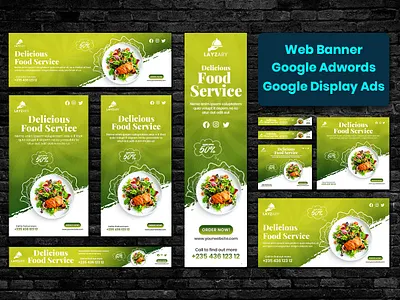 Google Ads Web Banner Design advertising affiliate banner ads brand design brand identity branding design facebook cover food banner google ads banner google display ads graphic design marketing shopify banner social media ads social media advertising social media banner template web banner web header web slider
