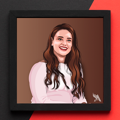 Katherine L art design digital art fan art illustration illustrator portrait vector art