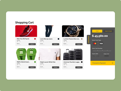 Shopping Cart 058 dailyui shoppingcart ui ux