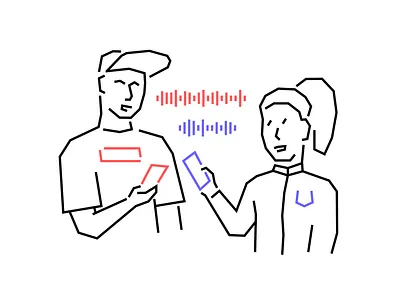 Dallas Illustrations 👫 boy characters colorful conversation design female freebie girl illustration kapustin male man resources set vector voice woman