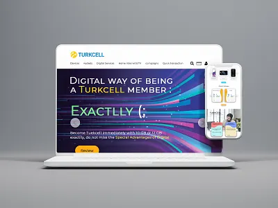 Turkcell Website Banner Redesign banner branding business card design graphic design logo slider ui ux web website