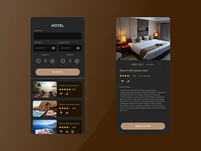 Hotel Booking - Daily UI 067 booking daily ui daily ui 067 dailyui dailyui006 day 067 hotel hotel booking ui ux web design