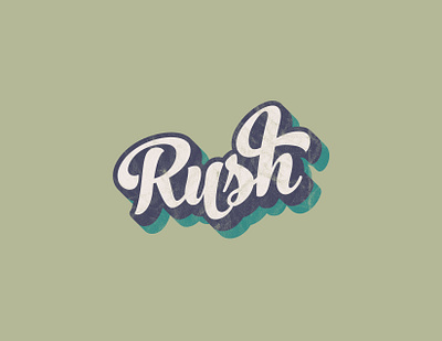 Rush design typography