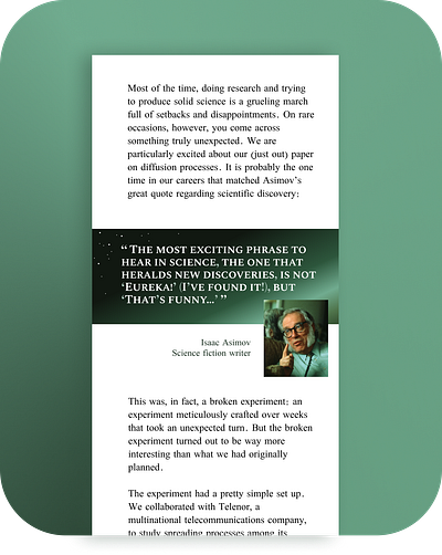Blog Post - Quote callout quote scifi shiftnudge typography