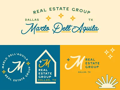 MD Real Estate Group Marks branding dallas dallas texas design illustrator logo real estate realtor texas vector