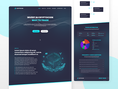 CryptoCon Landing Page crypto cryptocurrency landingpage ui website website design