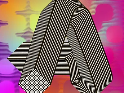 NFT Words. Alphabet art illustration nft