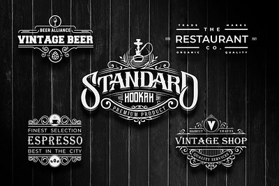 VINTAGE SET 1 alcohol logo art beer logo beverage logo design branding brewery logo creative logo design graphic design illustration logo new trending logo premium logo professional logo retro vintage logo standard logo typography vector vintage logo vintage restaurant