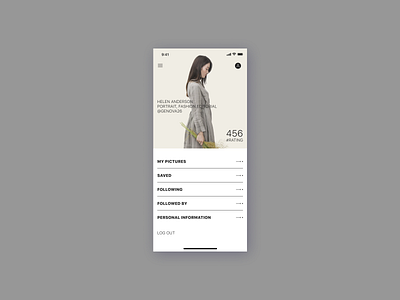 Profile concept designpractice figma mobile personal profile profile ui