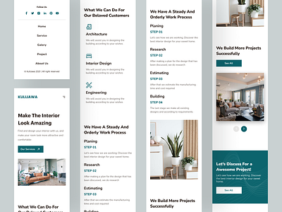 KuliJawa Interior Design Agency - Responsive agenctdesign clean creativeagency design exploration interior landing page product responsive ui uidesign uiux webdesign