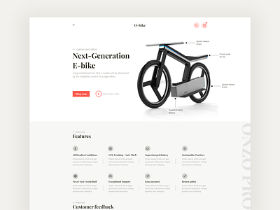 Bicycle e-commerce store UI app bicycle branding clean e commerce store interface landing page minimal mobile motion graphics online store responsive design saas store template trendy design ui ui ux web design website