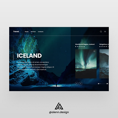 Travel Wbsite Landing Page - UI Design adobexd android app branding design design app dribbble post figma graphic design il illustration ios logo ui uitrends uiux userinterface ux uxtrends webdesign