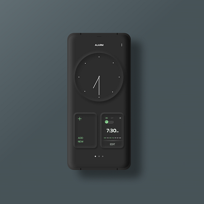 Alarm screen clean design ui ui design ux ux design web design