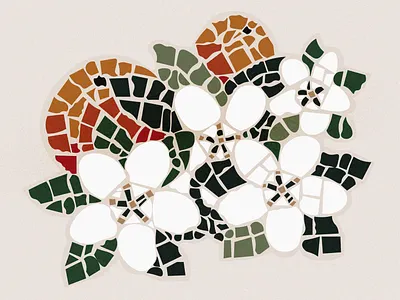 Sicilian oranges flowers fruits illustration italy mosaic oranges palermo plant sicily vector