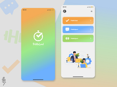 Teleworking super app android app chat clean communicate design ios iphone application management app minimal mobile app personal trainer reminder task list to do list ui ui design ux ux design workout