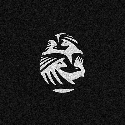Cats & Birds bird birds branding cat cats design egg feather fly graphic design hand hunt hunting illustration leaf leaves logo logodesign logotype night