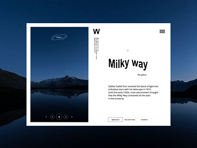 The Galaxy | concept web · mobile astro astrona astronaut cosmos exploration future galazxy landing milky way minimal motion product development sensorydigital space ui video web website