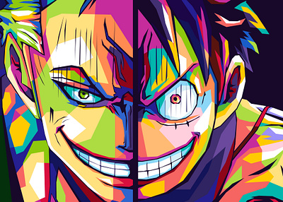 One Piece WPAP 3d graphic design kurama kyubi ui wpap