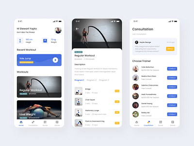 Healy App adobe xd design figma fitness healthy mobile app design training ui uiux ux workout