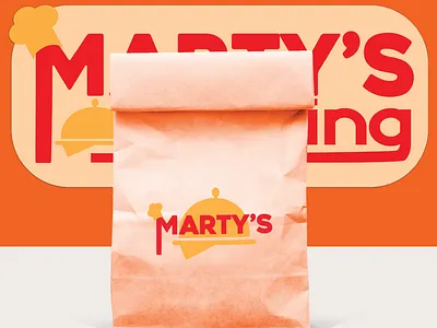 Marty's Catering brand branding branding design business catering design food graphic design logo restaurant