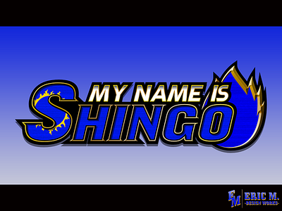 Mockup: My Name Is Shingo affinity designer branding design fan art fan work fanart graphic design illustration king of fighters logo logo design mock up mockup neo geo snk typography vector video game video games