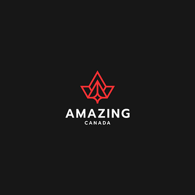 Amazing Canada amazing branding canada combination community design icon leaf logo logodesigns logogram logotype red symbol vector