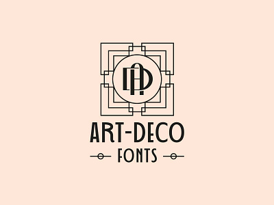 AD monogram art deco tech