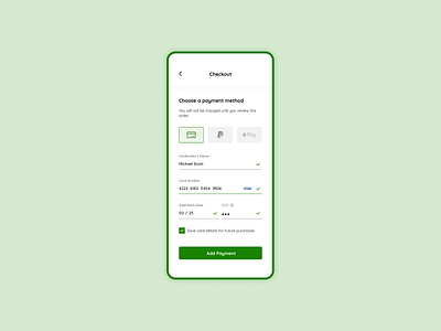 Credit Card Checkout | Daily UI #002 app checkout credit card checkout daily ui dailyui design minimal mobile checkout payment ui ux