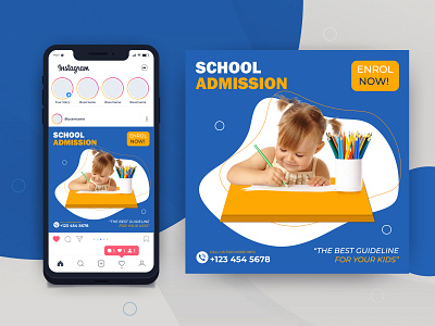 Social Media Banner | Instagram Post | Facebook Ads | Banner Ads ad back to school banner book design education facebook post illustration instagram post kids learning post school social media post student vector x banner