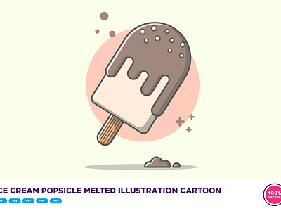 Ice Cream Popsicle Melted Cartoon by catalyst on Dribbble