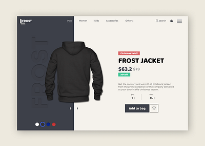 Single Product (E-Commerce) branding design illustration logo typography ui ux