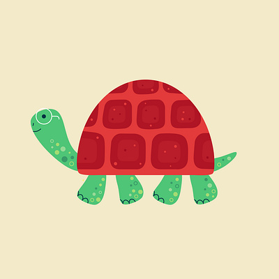 Turtle animal cute illustration logo turtle vector