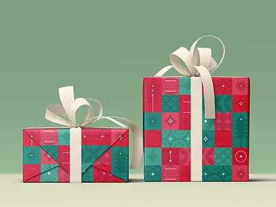 Geometric Holiday Pattern abstract branding branding pattern christmas vibes geometric pattern gift packaging graphic design holiday pattern illustration pattern stylized objects vector visual design weekly warmup winter theme wrapping papper