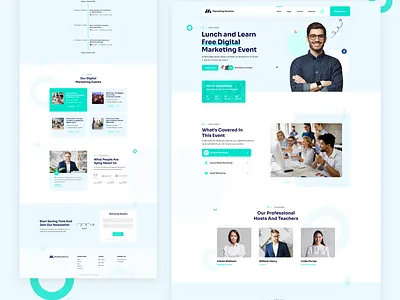 Marketing Theme Design branding design graphic design slider ui ux web design website