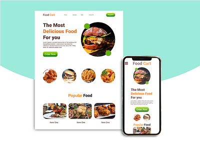 Food cart Web Ui adobe xd app design figma graphic design illustration ui ux web design web ui