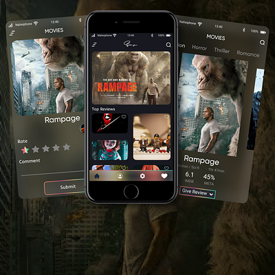 Movie Rating App app design ui ux