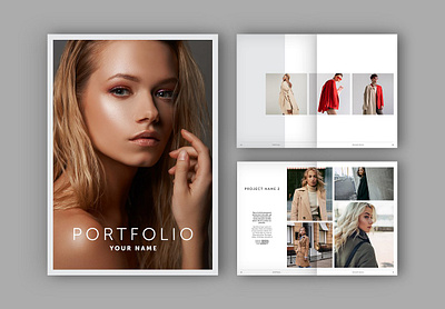 Portfolio Layout brochure designer fashion graphic design layout photographer portfolio presentation product