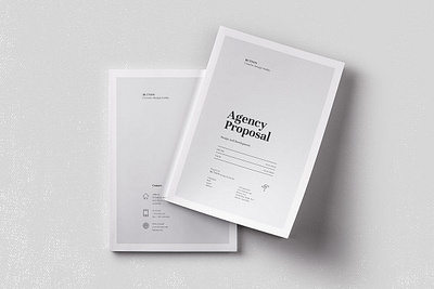 Proposal Template a4 agency annual report annual report 2021 brand identity brief brochure business clean design idenitity identity indesign marketing minimal minimalist modern project proposal web