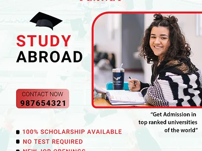 Study Abroad social media post template banner banner design graphic design post template poster poster design social media post template poster
