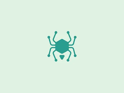 Spidertech branding design gaming icon logo mascot minimal modern software spider technology vector