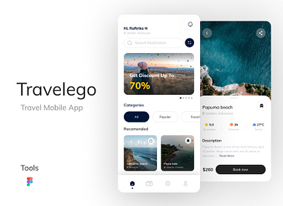 Travel Mobile App app mobile travell travelling travellingapp uiux uiuxdesign userexperiencedesign userinterfacedesign