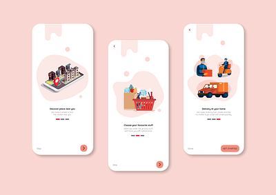 Onboarding screen for grocery mobile app design grocery mobile app onboarding screen ui