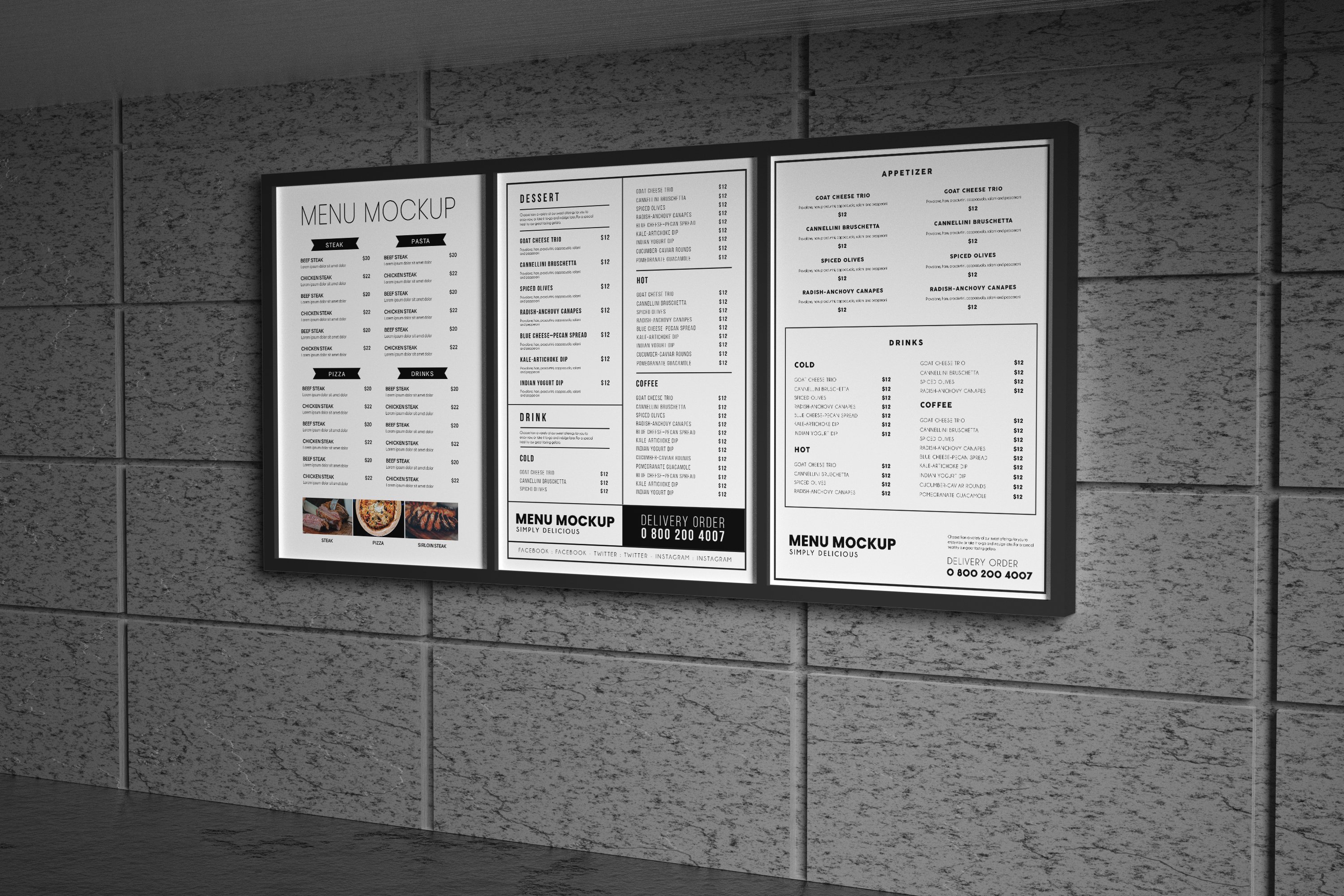 Menu Board Mockup By Alhaytar On Dribbble