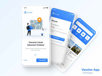 Vaccine App #1 app clean covid19 design exploration figma gradient healty illustration minimalist ui ui design ui ux design ux vaccine vaccine app whitespace